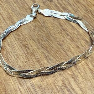 Sterling Silver Braided Bracelet